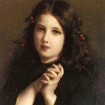 Piot_Adolphe_A_Young_Girl_With_Holly_Berries_In_Her_Hair