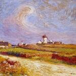 Puigaudeau_Ferdinand_du_Countryside_with_Windmill_near_Batz