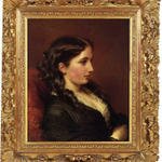 Winterhalter_Franz_Xavier_Study_of_a_Girl_in_Profile