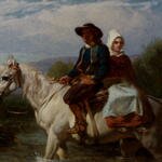 Goodall_Frederick_Fording_The_Stream