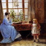 Kilburne_George_Goodwin_A_Mother_And_Child_In_An_Interior