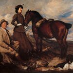 Lambert_Miss_Alison_Preston_and_John_Proctor_on_Mearbeck_Moor