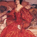 Lambert_Sybil_Walker_in_Red_and_Gold_Dress