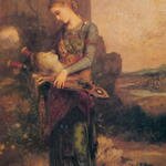 Thracian_girl_carrying_the_head_of_Orpheus_on_his_lyre_1865