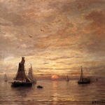 Mesdag_Hendrik_Willem_Coucher_de_Soleil