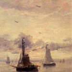 Mesdag_Hendrik_Willem_Evening_Anchorage