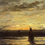 Mesdag_Hendrik_Willem_Fishing_Boats_At_Dusk