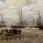 Mesdag_Hendrik_Willem_Pinks_in_the_Breakers