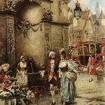 Lesur_Henri_Victor_A_Visit_To_The_Florist