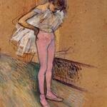 Toulouse_Lautrec_Henri_de_Dancer_Adjusting_Her_Tights