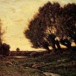 Harpignies_Henri_A_Wooded_Landscape_With_A_Stream