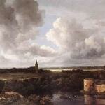 RUISDAEL_Jacob_Isaackszon_van_An_Extensive_Landscape_With_A_Ruined_Castle_And_A_Village_Church