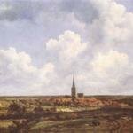 RUISDAEL_Jacob_Isaackszon_van_Landscape_With_Church_And_Village