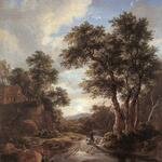 RUISDAEL_Jacob_Isaackszon_van_Sunrise_In_A_Wood