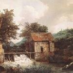 RUISDAEL_Jacob_Isaackszon_van_Two_Watermills_And_An_Open_Sluice_Near_Singraven