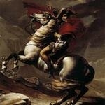 DAVID_Jacques_Louis_Bonaparte_Calm_on_a_Fiery_Steed_Crossing_the_Alps