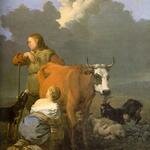 Woman_Milking_a_Red_Cow_WGA