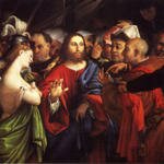 Lotto_Lorenzo_Christ_And_The_Adulteress