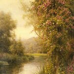 Knight_Louis_Aston_A_Flowering_Vine_Along_A_Winding_Stream