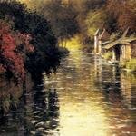 Knight_Louis_Aston_A_French_River_Landscape