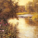 Knight_Louis_Aston_Spring_Blossoms_Along_A_Meandering_River