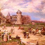 Marchetti_Ludovico_Militari_Italiani_E_Corte_D-Onore_Del_Castello_Di_Potois
