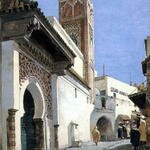 A_Street_Scene_With_a_Mosque_Tangier