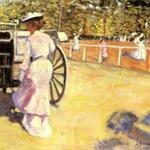 Rousseau_Marguerite_An_Elegant_Lady_Entering_A_Coach