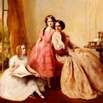 Solomon_Abraham_A_Portrait_Of_Two_Girls_With_Their_Governess