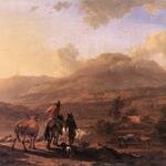 BERCHEM_Nicolaes_Italian_Landscape_At_Sunset