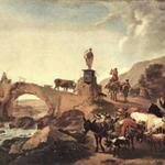 BERCHEM_Nicolaes_Italian_Landscape_With_Bridge