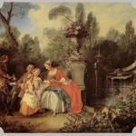 LANCRET_Nicolas_Lady_And_Gentleman_With_Two_Girls_And_A_Servant