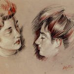 Helleu_Paul_Cesar_Head_Studies