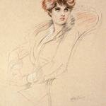 Helleu_Paul_Cesar_Portrait_Of_A_Lady_Seated