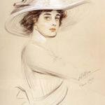 Helleu_Paul_Cesar_Portrait_Of_A_Woman