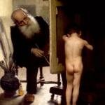 Peel_Paul_The_Modest_Model_(1889)_oil_on_canvas_146.7_x_114.3_cm._gift_of_the_estate_of_Allan_J