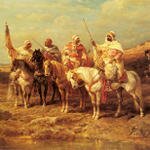 Schreyer_Adolf_Arab_Horseman_By_A_watering_Hole