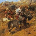 Schreyer_Adolf_Arab_Warriors_On_A_Hillside