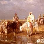 Schreyer_Adolf_Arabs_Watering_Their_horses