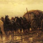 Schreyer_Adolphe_Hitching_Horses_To_The_Wagon