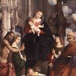 PORDENONE_Madonna_And_Child_Enthroned_With_Saints