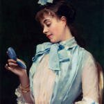 Madrazo_Y_Garretta_Raimundo_De_Portrait_Of_Aline_Mason_In_Blue