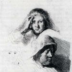 Rembrandt_Sheet_Of_Sketches_With_A_Portrait_Of_Saskia