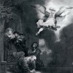 Rembrandt_The_Angel_Leaving_Tobias_And_His_Family