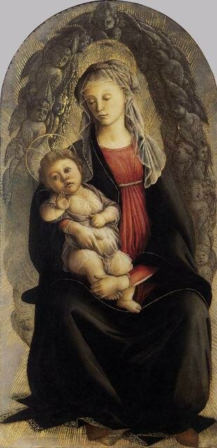 BOTTICELLI_Sandro_Madonna_In_Glory_With_Seraphim