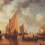 VLIEGER_Simon_de_Visit_Of_Frederick_Hendriks_II_To_Dordrecht_In_1646