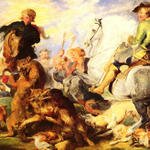 Landseer%20Sir%20Edwin%20Henry%20(British)%20Wolf%20And%20Fox%20Hunt%2040.6%20by%2061cm